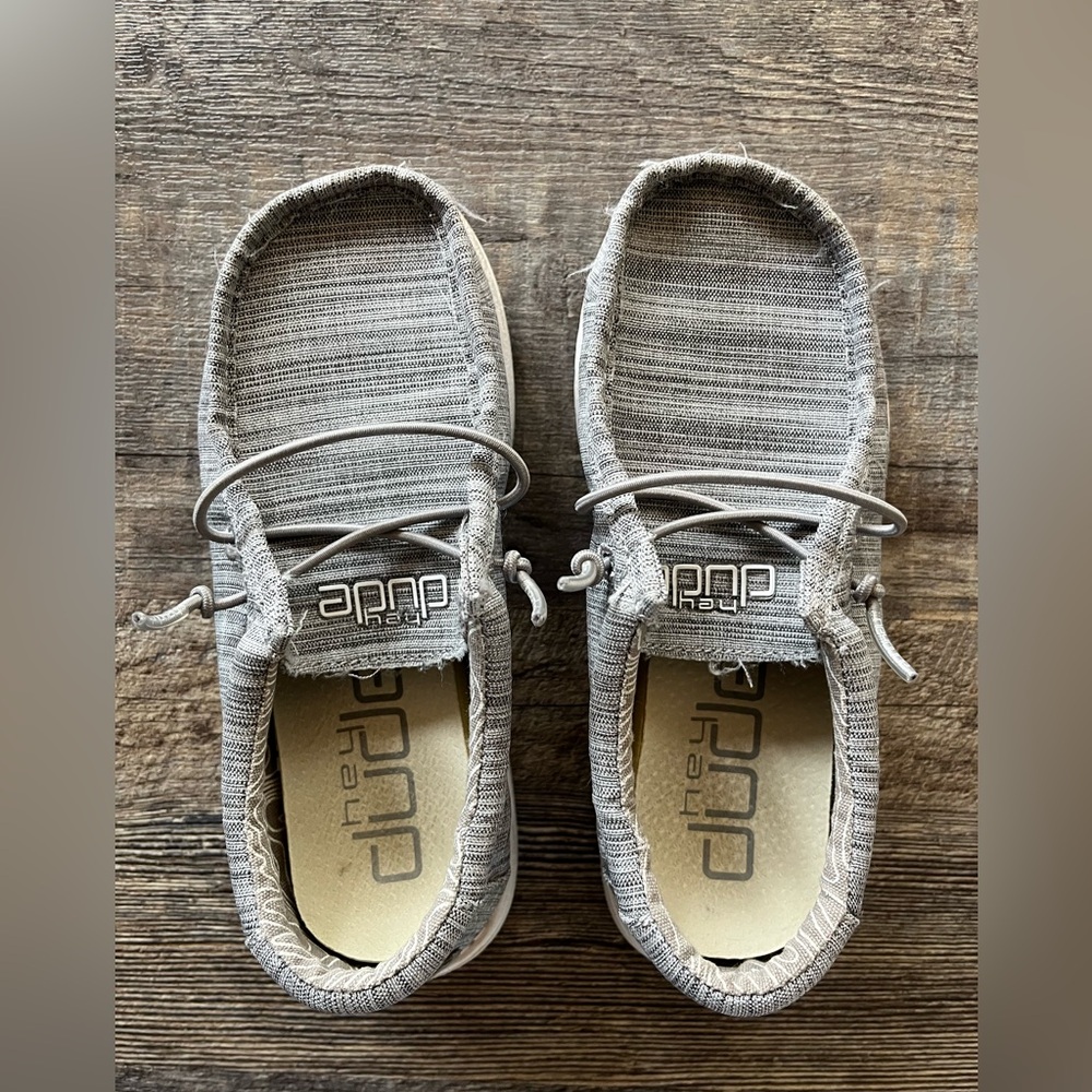 Gray Kids Hey Dudes Size 12